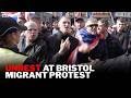 Anti-immigration march in Bristol boils over as protestors and police clash