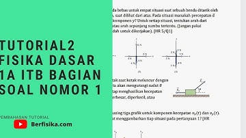 PEMBAHASAN TUTORIAL 2 FISIKA DASAR 1A ITB BAGIAN SOAL NOMOR 1
