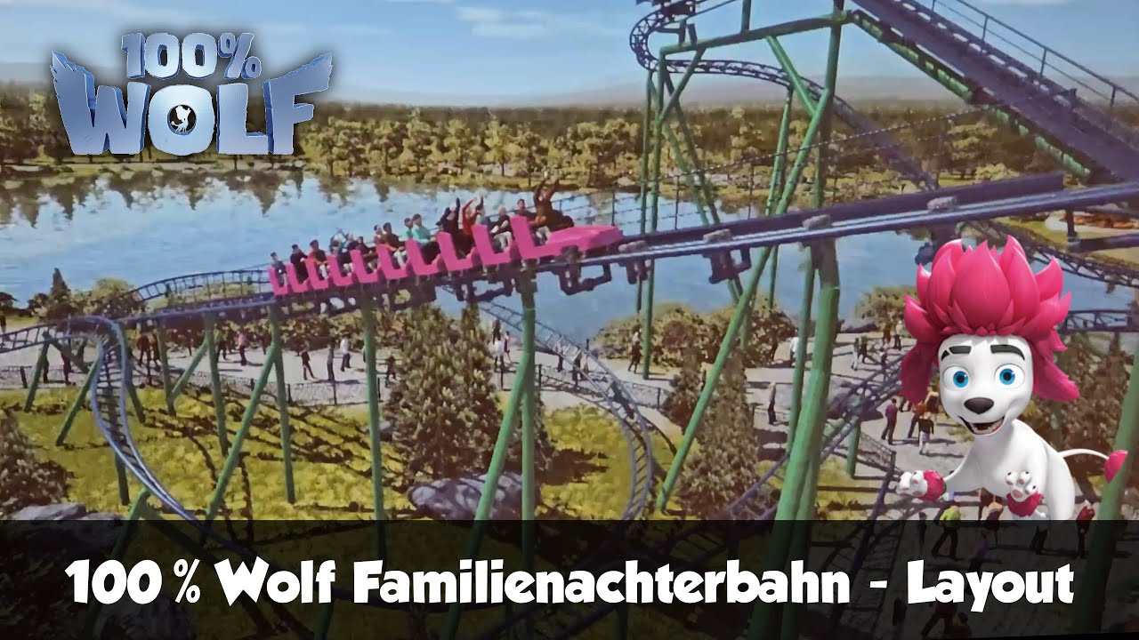 100% Wolf - Familienachterbahn Offride & Onride Animation | Gerstlauer Layout | Holiday Park