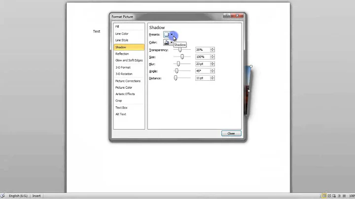 13.5 Format Picture Dialog Box - MS Word (Urdu) - MS Office 2010 Tutorials