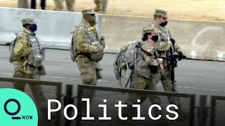 National Guard Troops Patrol U.S. Capitol Grounds Ahead of Inauguration Day