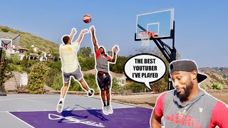 INTENSE 1v1 VS CHRIS STAPLES!! (1v1 For The BASKETBALL YouTuber Throne!)