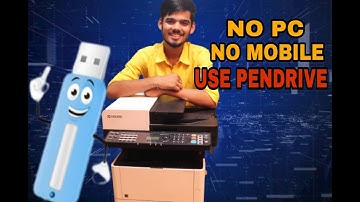 Kyocera M2040DN The Print Through Pendrive