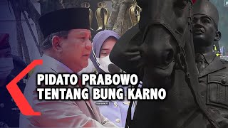 Prabowo Ceritakan Sejarah di Balik Patung Bung Karno Menunggang Kuda