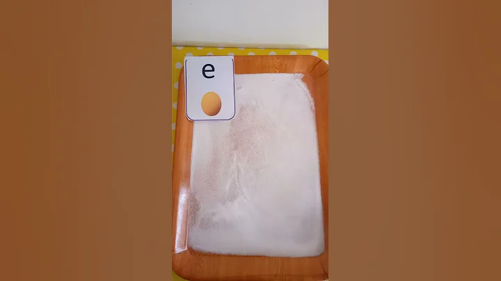 Salt tray writing | Letter e handwriting practice for preschoolers #shorts