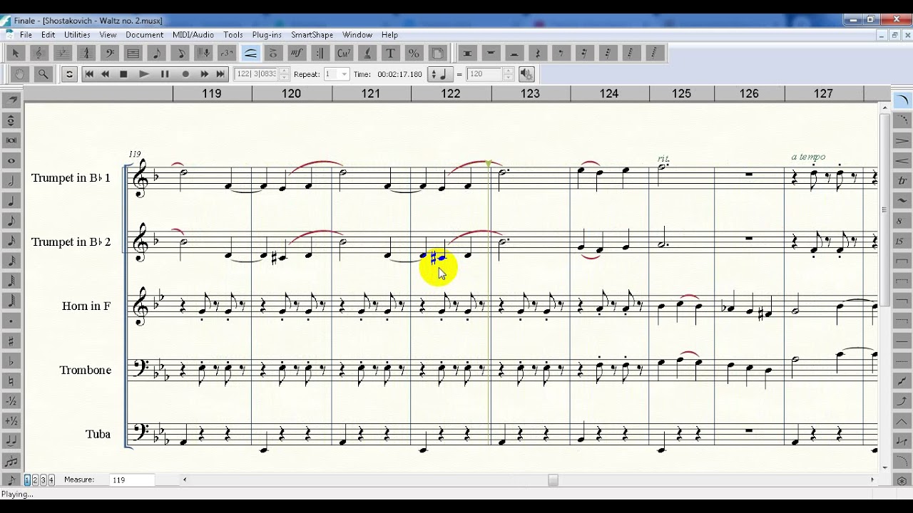 Shostakovich Waltz no 2 for Brass Quintet