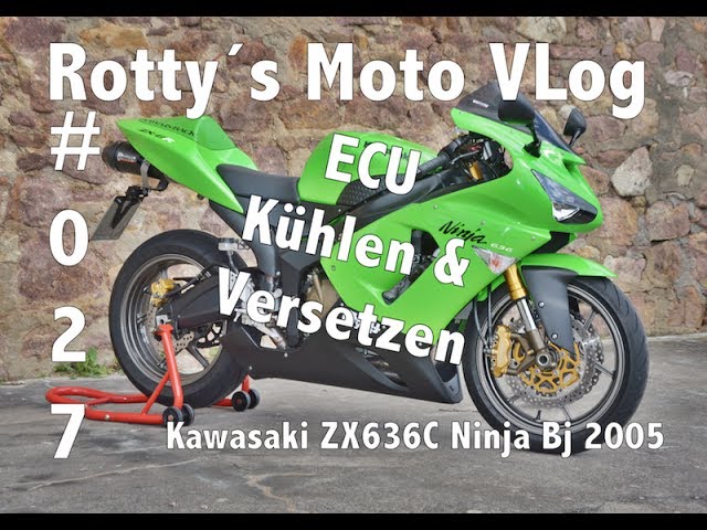 Kawasaki Ninja ZX636C Tutorial #018 Öl wechsel Ölfilter Tauschen SAE 10W40  Motoröl 