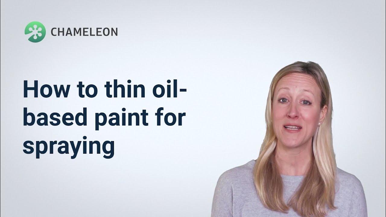 How to thin oilbased paint YouTube