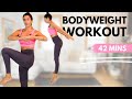 Total body bodyweight workout 42 mins  build a combo workout