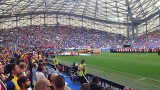 Video thumbnail of "Libabőr: Így hangzott a magyar himnusz Marseille-ben"