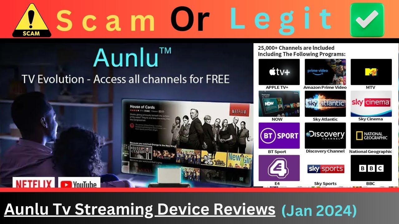 Aunlu Smart Tv Reviews (Jan 2024) [ with 100% Proof ] ⚠️ Is Aunlu Streaming  Device SCAM or LEGIT?⚠️😲 