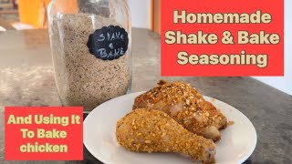 Homemade Shake & Bake Mix for Your Pantry PLUS cooking $1 lb Chicken #homemade