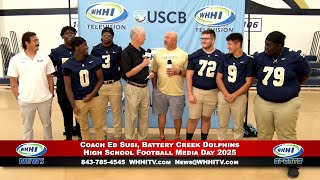 WHHI NEWS | Ed Susi, Battery Creek Dolphins | High School Football Media Day 2025 | WHHITV