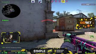 s1mple insane 1v5 FPL clutch