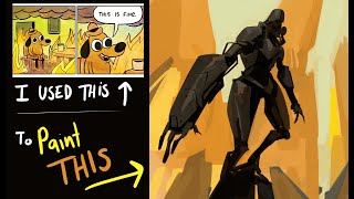 I Used A Meme To Paint This Painting