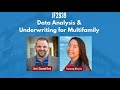 JF2939: Data Analysis &amp; Underwriting for Multifamily ft. Micy Liu