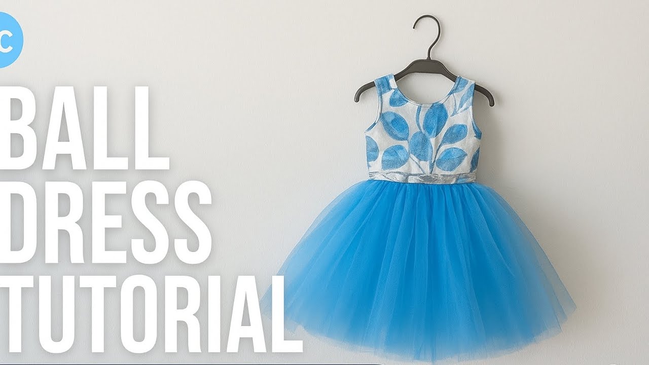 Как сшить бальное платье для начинающих || Без жесткой сетки || Подходит для начинающих