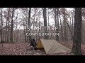 Solo Tarp Shelter, Star Configuration, Bushcraft