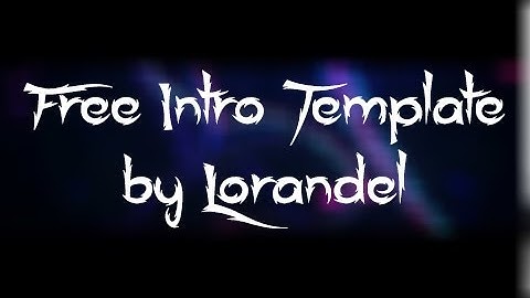 Free Colorful Intro Template | Lorandel (My Best?) [C4D/AE] (60fps)