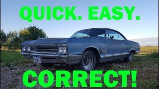 How To Do a Quick TuneUp on Carbureted Cars