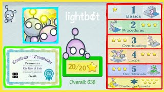 Lightbot Programming Puzzles - All Level (BASICS,PROCEDURES,OVERLOADING,LOOPS,CONDITIONAL&CHALLENGE) screenshot 1