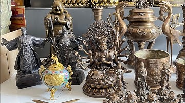 30/10/23 Nữ thần Công Lý - Tự Do, Đỉnh lư lân to đẹp, Chuẩn Đề #đồđồnglênguyệt #đồxưa #đồcổ