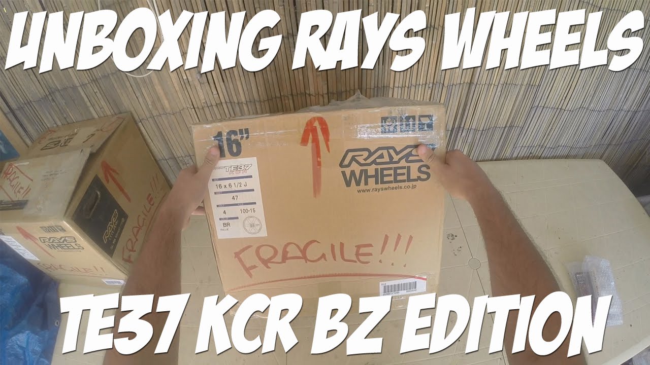 Unboxing Volk Rays TE37 KCR BZ Edition - YouTube