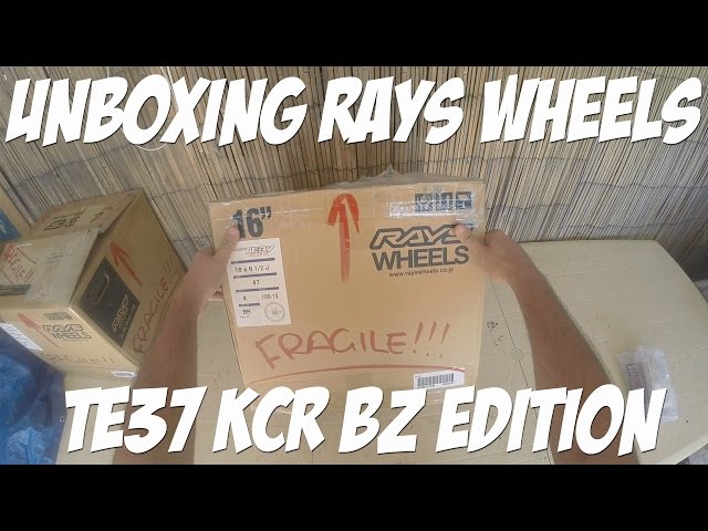 Unboxing Volk Rays TE37 KCR BZ Edition - YouTube