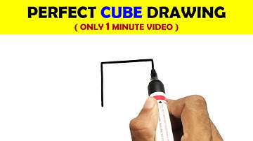 HOW TO DRAW A CUBE STEP BY STEP | DRAWINGS TUTORIALS