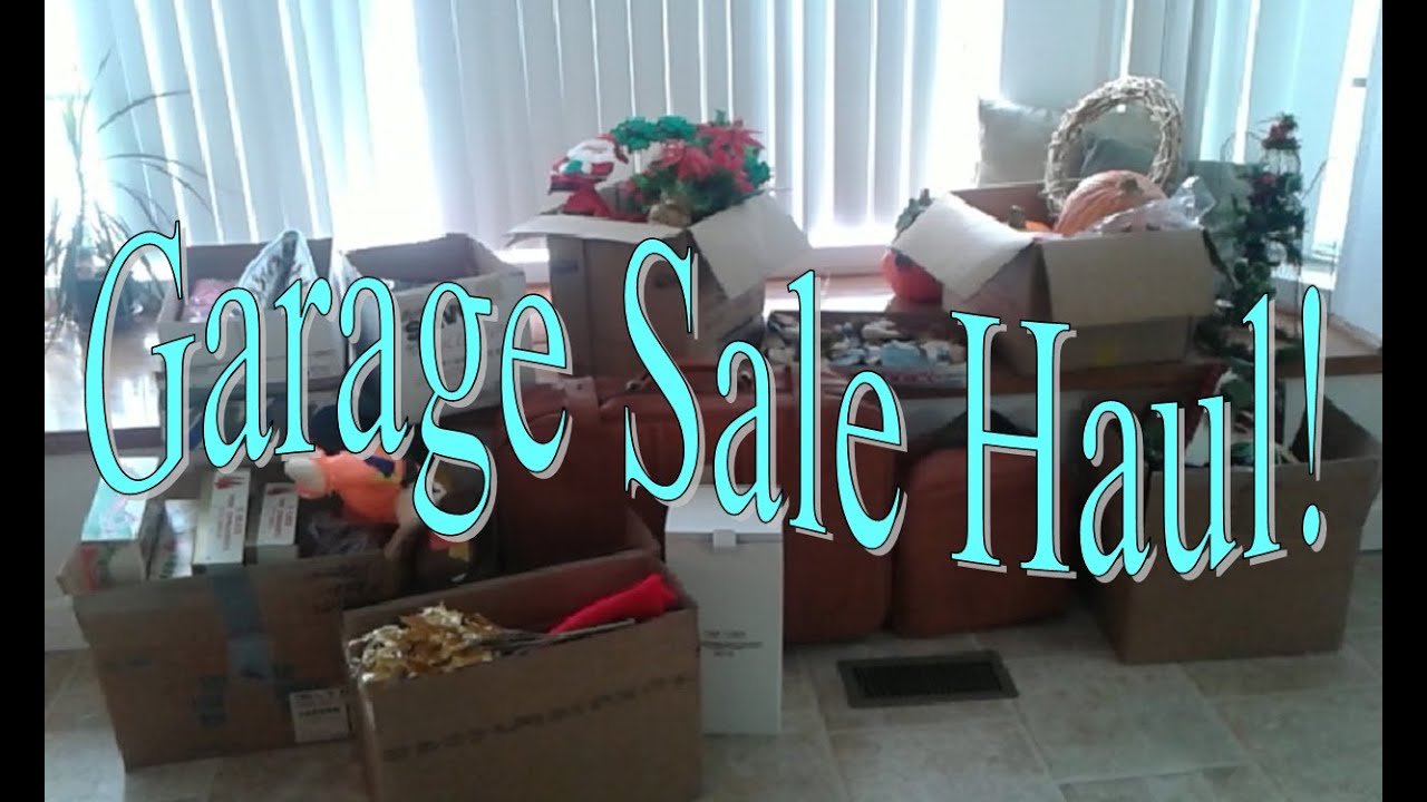 Garage Sale Haul Christmas, Halloween YouTube