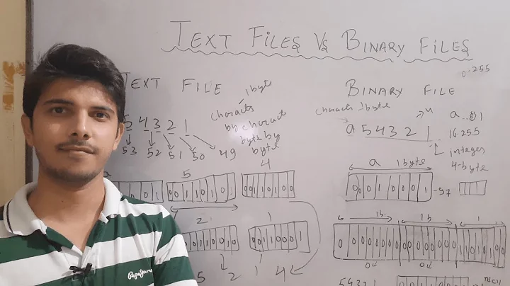 Difference between text files and binary files | text files vs binary files | file handling : part 8