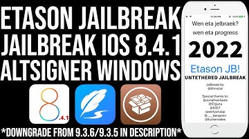 [NEW METHOD] iOS 8.4.1 Jailbreak Untethered | Fix jailbreak failed error | Altsigner Windows | 2022
