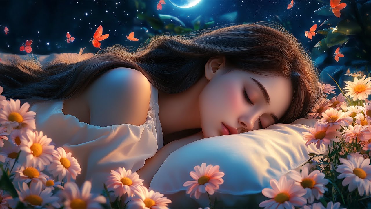 (No Ads) Relaxing Music For Deep Sleep • Anxiety Relief, Melatonin Release • Stop Overthinking