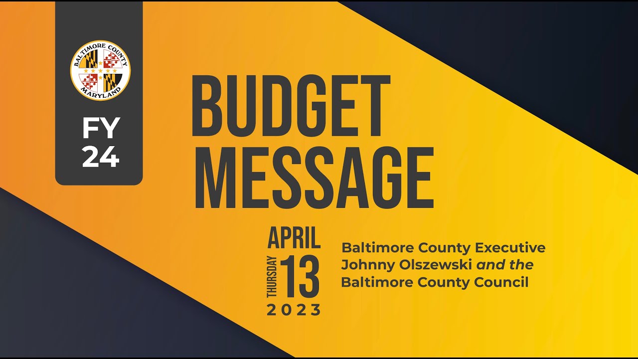 FY24 Budget Message YouTube