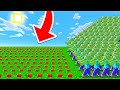 10,000 LANDMINES vs 10,000 ZOMBIES In MINECRAFT!