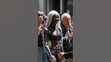 beautiful black humanoid robot. #shorts #robot #humanoidrobot #aiart #airobot #futuretech