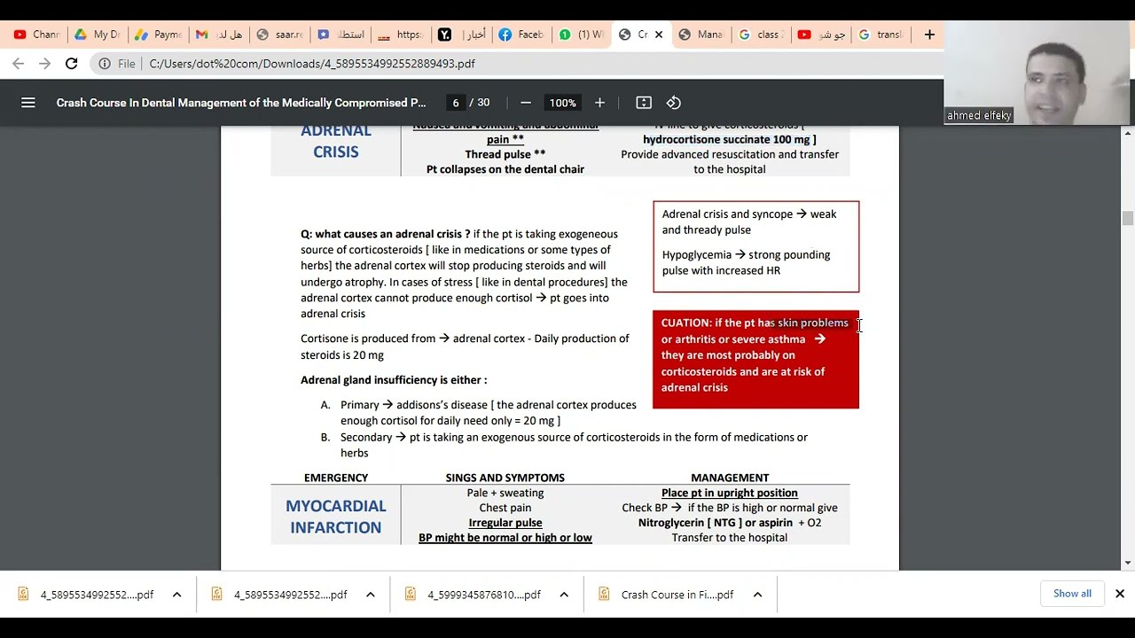 medically compromised patient واهم اسئله بتكرر في اي امتحان برومترك#برومترك_دبي #برومترك_السعوديه