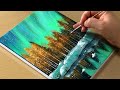 Northern Light Painting / Acrylic Painting for Beginners