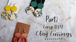 DIY Clay Earrings | Easy Clay Earrings | Part 2