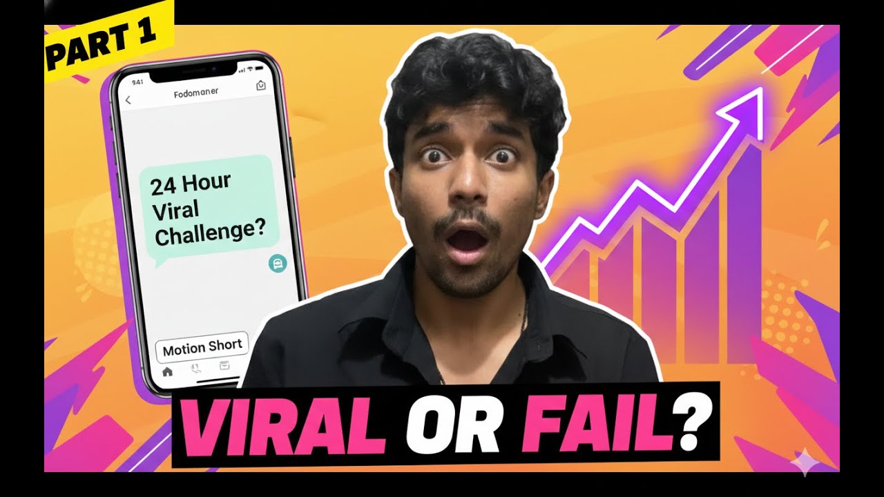 I Tried Making a Viral Short in 24 Hours (Real Challenge) Part 1 - YouTube