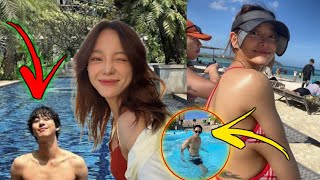 Kim Se Jeong Spotted with Ahn Hyo Seop having Romantic Swimming in Paris After Agency them dating