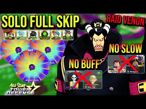 How to Easy Solo Beat Venom Raid Using 5 Units Only, Solo Full Auto Skip