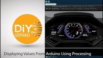 Displaying Values From Arduino Using Processing- Lamborghini Speed Meter ;) -Part 1