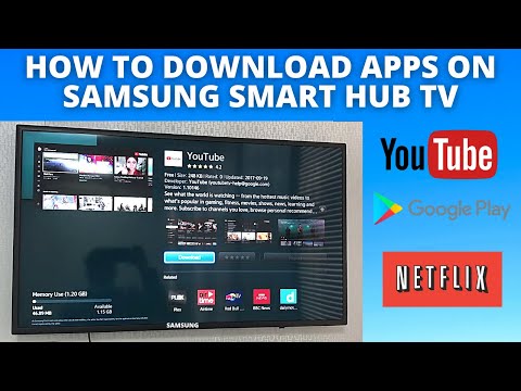 HOW TO DOWNLOAD APPS ON SAMSUNG SMART HUB TV || SMART HUB SAMSUNG TV SETUP