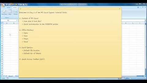 Office Button Options & RIBBON | I