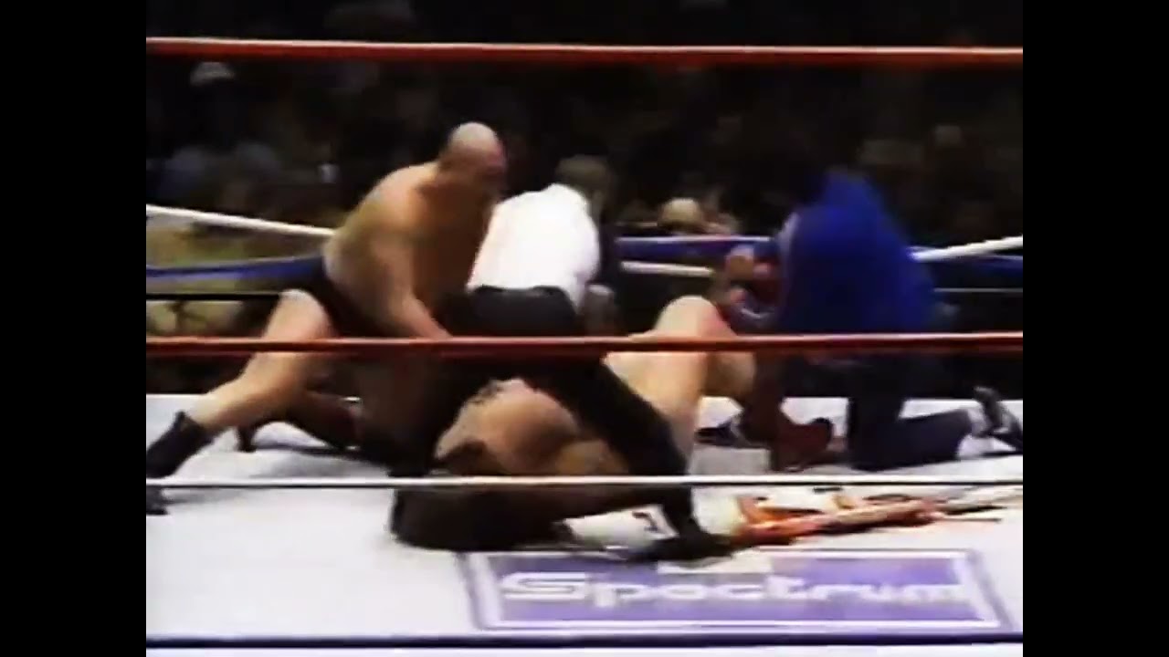 WWE WVR SPECTRUM ANDRE THE GIANT VS KILLER KHAN MONGOLIAN STRETCHER MATCH FULLYREMASTERED SD4K60FPS