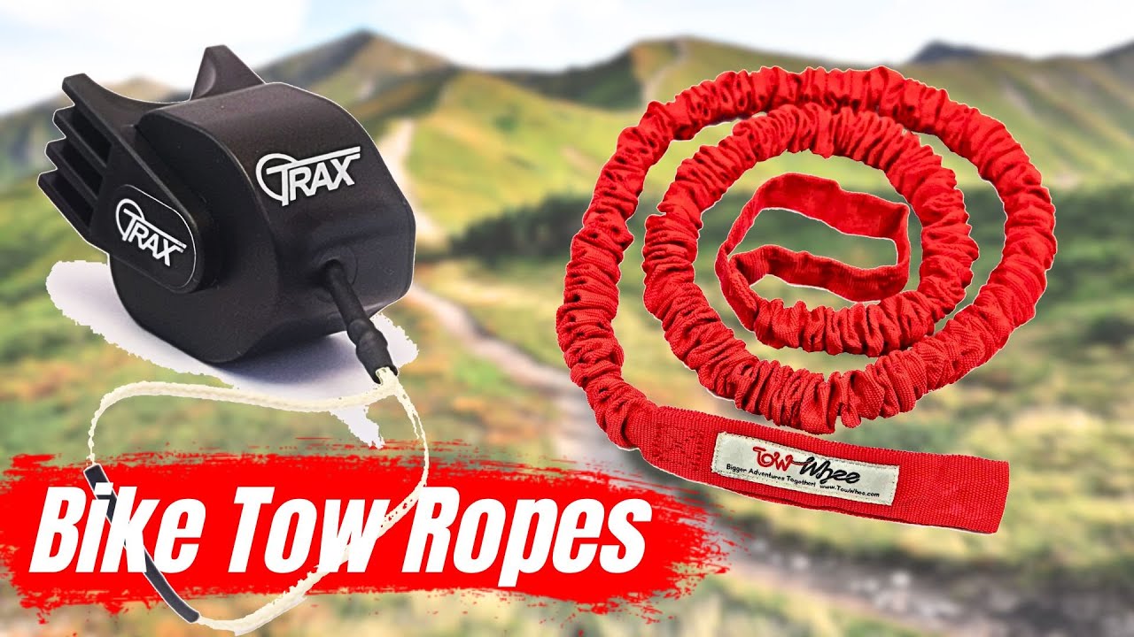 TRAX MTB Retractable Tow Rope Review - eBike to Mountain Bike Test 