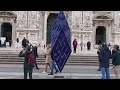 Milan ar public space intervention  crystallized shard  duomo di milano