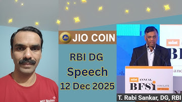 Ep. -89  T. Rabi Sankar RBI Deputy Governor Speech BFSI | Crypto Stable coin JIO Coin | #jiocoin