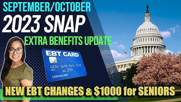 NEW 2023 SNAP UPDATE (SEPTEMBER): BIG CHANGES TO EBT COMING ON SEPTEMBER 1!!! + $1000 FOR SENIORS